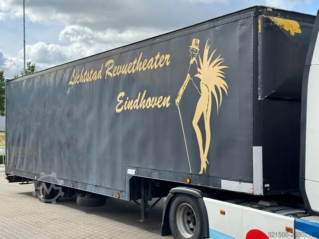 Semi low-loader Craven tasker GESLOTEN SEMI DIEPLADER