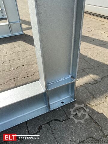 Cantilever rack ca. 4,02 lfm. Kragarmregal  H: 350cm T: 137 cm , 500kg/Arm , 4 Lagerebenen