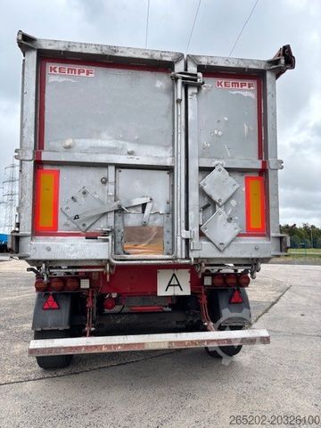 Tipper semitrailer KEMPF Stahlhalbschalenmulde, SKM 35/3 SR, 37 cbm