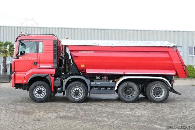 Tipper truck MAN 35.510 TGS BL 8x4, Meiller, 17m³,Schiebe-Verdeck