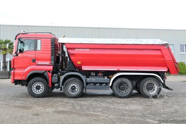 Tipper truck MAN 35.510 TGS BL 8x4, Meiller, 17m³,Schiebe-Verdeck