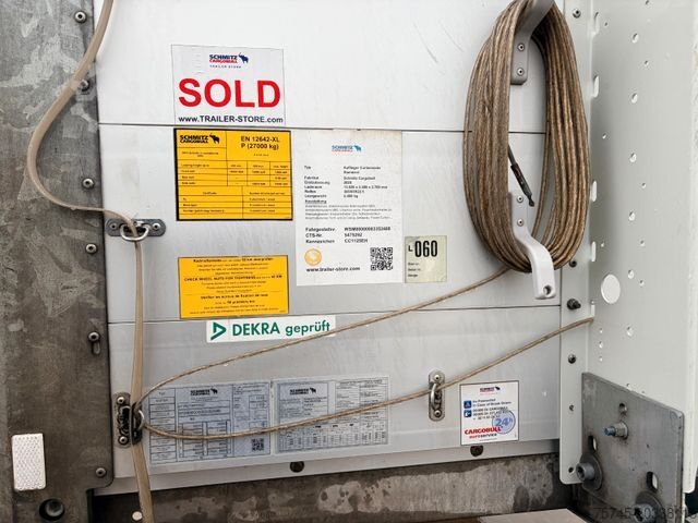 Open semitrailer with tarp SCHMITZ CARGOBULL SCB S3T * POWER CURTAIN * LIFT ACHSE