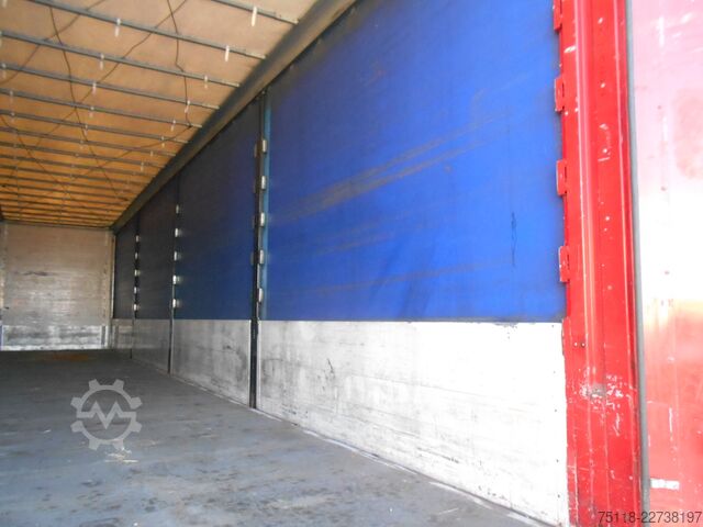 Open semitrailer with tarp Kässbohrer MEGA - RALLA 1 mt