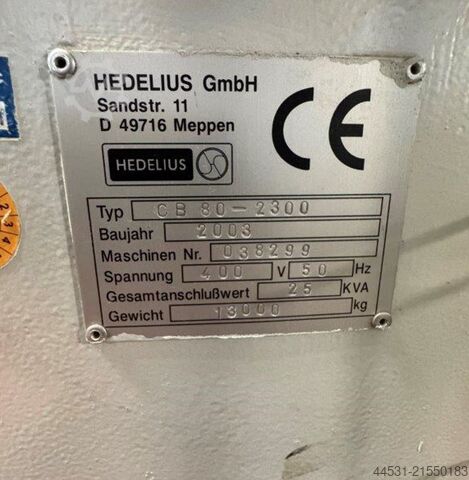 Fahrständer Bearbeitungszentrum Hedelius CB 80 – 2300