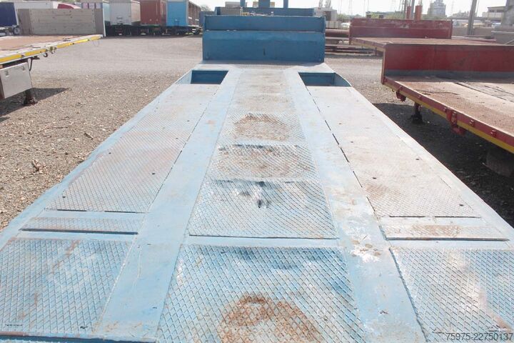 Lowbed semitrailer for transportation of construction machinery CTC carrellone rampe verricello usato