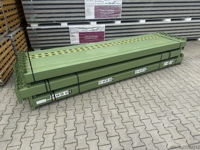 3,600 mm / Section: 142 x 50 mm / green / 3 uprights BITO PL38 Palettenregaltraverse Traverse Regal