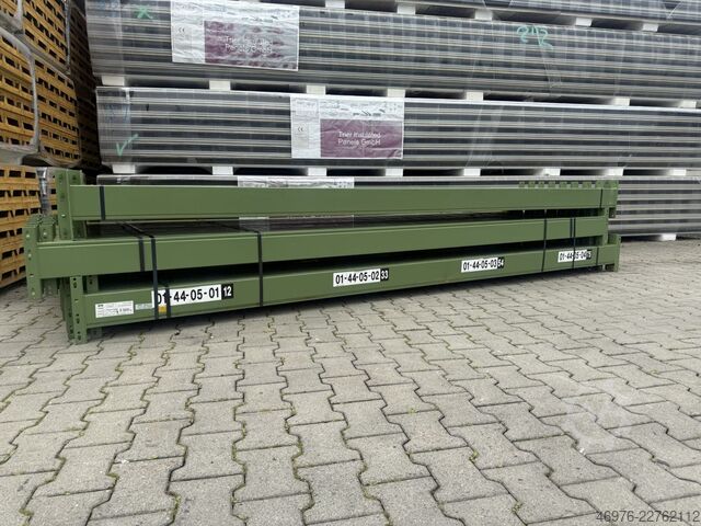 3,600 mm / Section: 142 x 50 mm / green / 3 uprights BITO PL38 Palettenregaltraverse Traverse Regal