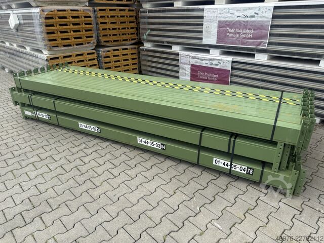 3,600 mm / Section: 142 x 50 mm / green / 3 uprights BITO PL38 Palettenregaltraverse Traverse Regal