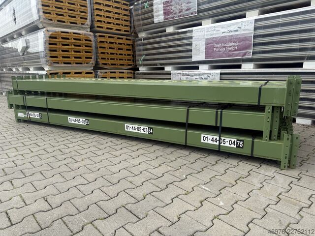 3,600 mm / Section: 142 x 50 mm / green / 3 uprights BITO PL38 Palettenregaltraverse Traverse Regal
