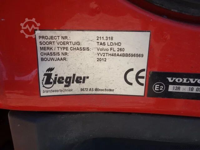 Fire engine Volvo FL 260 PK ZIEGLER PUMP EURO5