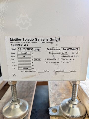Band Kontrollwaage Mettler Toledo C 21 TLW250 Cargo