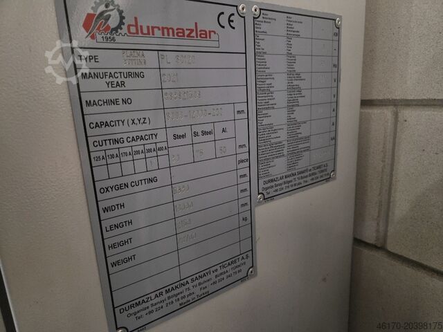 Plasmaschneider DURMA PL 30120
