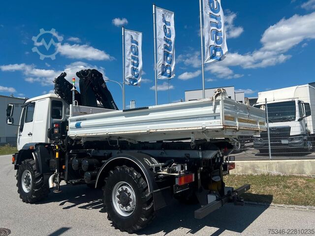 Traktor MAN L90 18.284 4x4 LOF Kipper/Kran/47 tkm/HA gelenkt