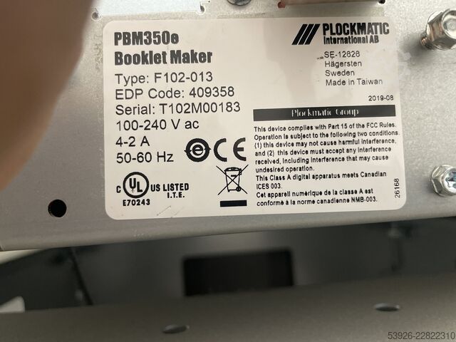 Booklet finisher Plockmatic PBM500e incl. Book Fold, PBM-TR Trimmer