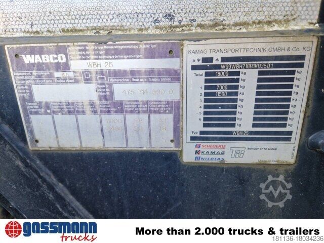 Wechselfahrgestell LKW  KAMAG Wiesel WBH 25 P