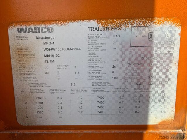  Meusburger | MPG-4 | 4 Axles | Year: 2006 | Good condition...
