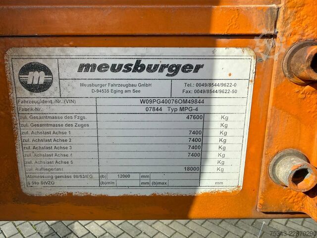  Meusburger | MPG-4 | 4 Axles | Year: 2006 | Good condition...