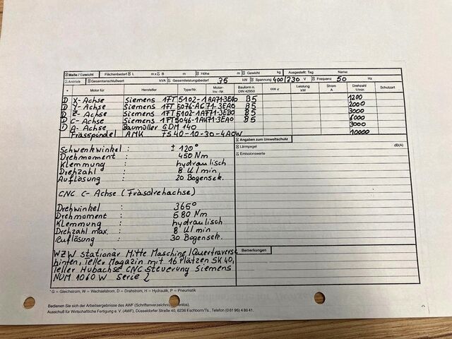 Portalfräsmaschine Fooke Endura