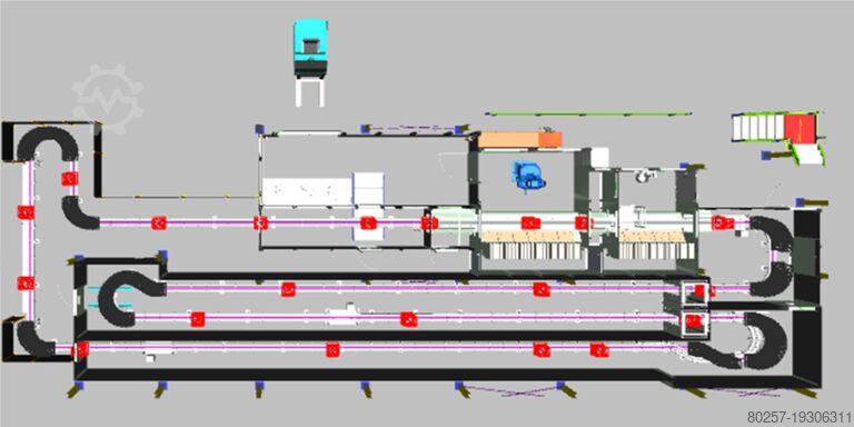 Automatic painting line b+m Surface Systems 