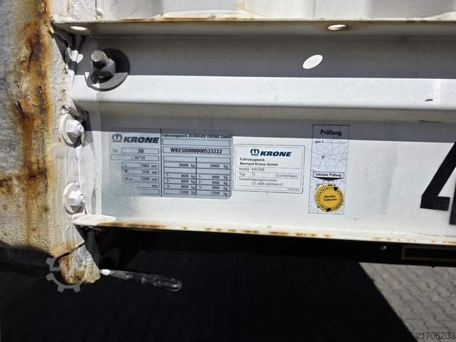 Auflieger mit Pritsche & Plane KRONE Gardine Standard Coiler, Lift, BPE Trommel