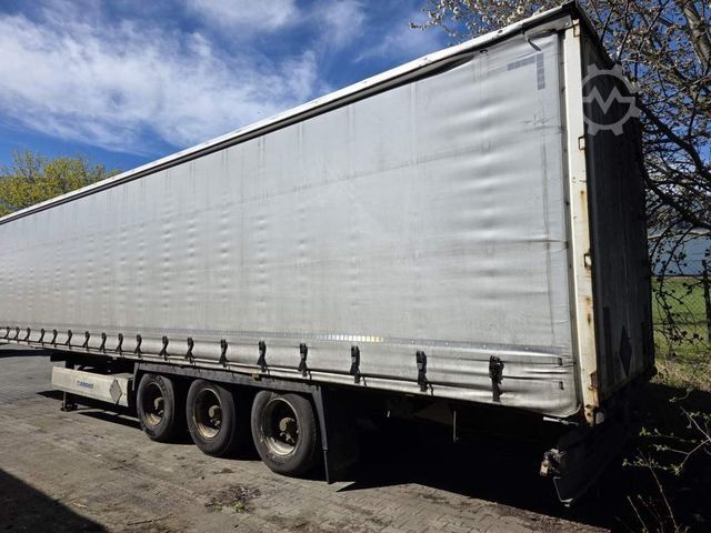 Auflieger mit Pritsche & Plane KRONE Gardine Standard, Coiler, Lift, BPW Trommel