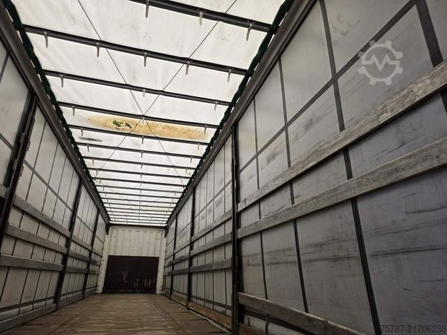 Auflieger mit Pritsche & Plane KRONE Gardine Standard, Coiler, Lift, BPW Trommel