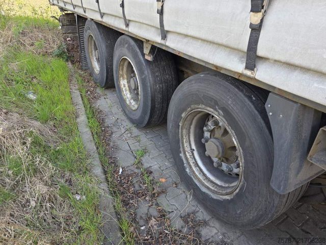 Auflieger mit Pritsche & Plane KRONE Gardine Standard, Coiler, Lift, BPW Trommel