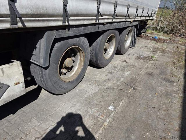 Auflieger mit Pritsche & Plane KRONE Gardine Standard, Coiler, Lift, BPW Trommel