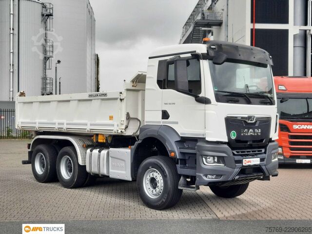 Tipper truck MAN 33.510 TGS 6X4 Meiller Bordmatik Retarder
