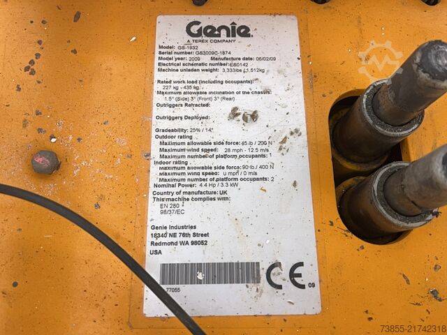 Scissor Lift Genie Gs 1932