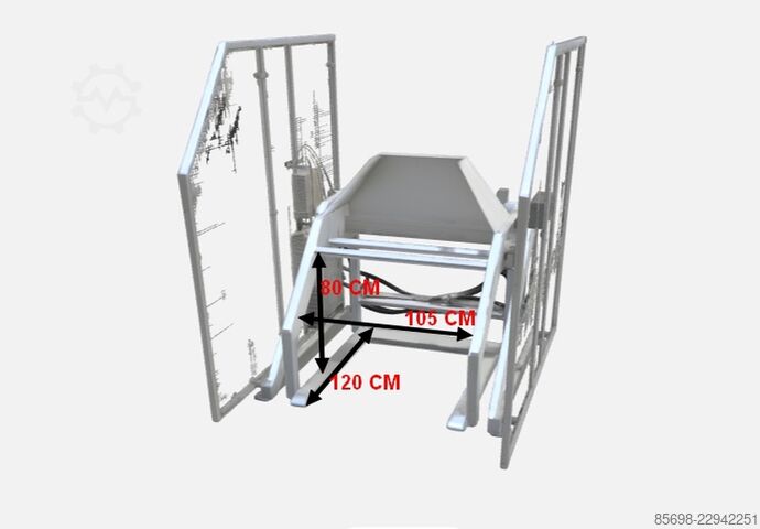 Box tipper Stainless steel 100 x 120  