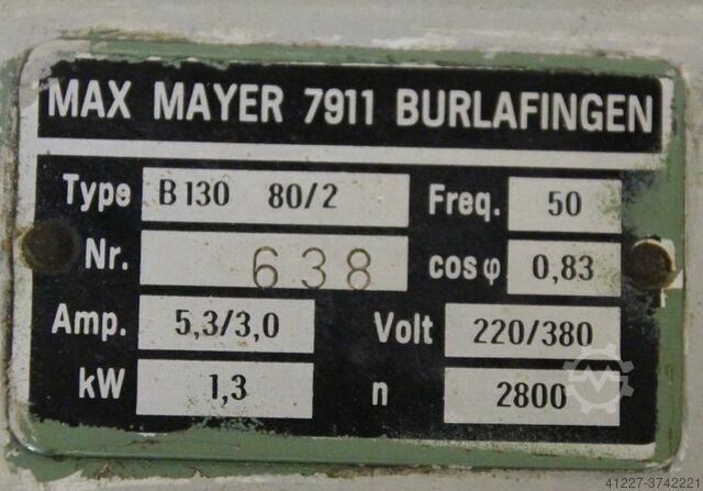 Electric motor 1.3 kW 2800 Rpm Maka B130 80/2