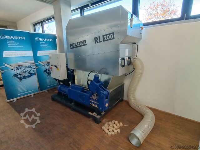 Mobile Absauganlage Felder RL 200 mit Brikettierpresse