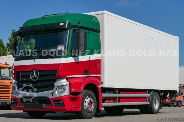 Box truck MERCEDES-BENZ Actros 1842 Koffer Vollluft LBW Kamera