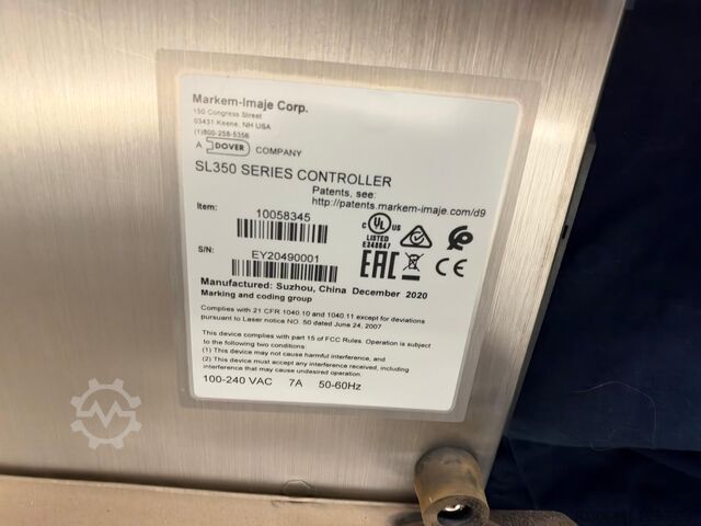 Industrial CO2 laser marker Markem Imaje C350 CO2 Laser marking