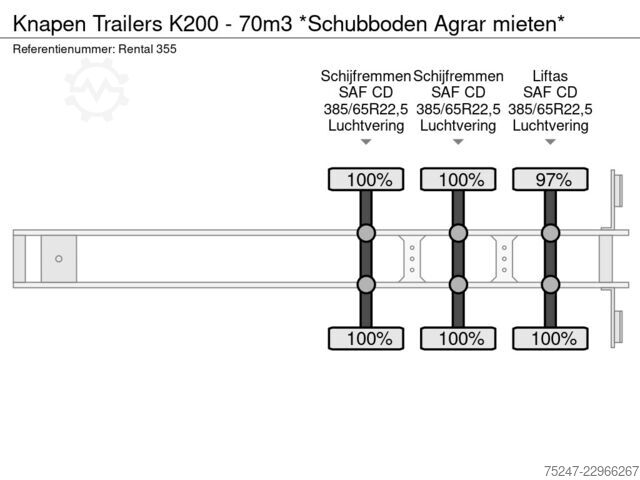 Schubboden Knapen K200 - 70m3 *Schubboden Agrar mieten*