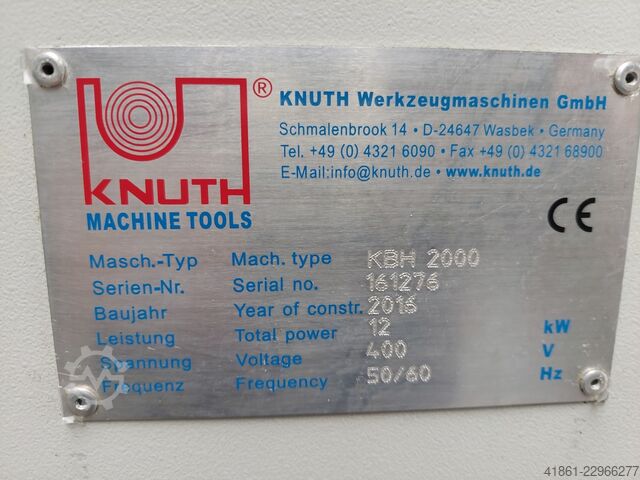 Bed type milling machine KNUTH KBH 2000