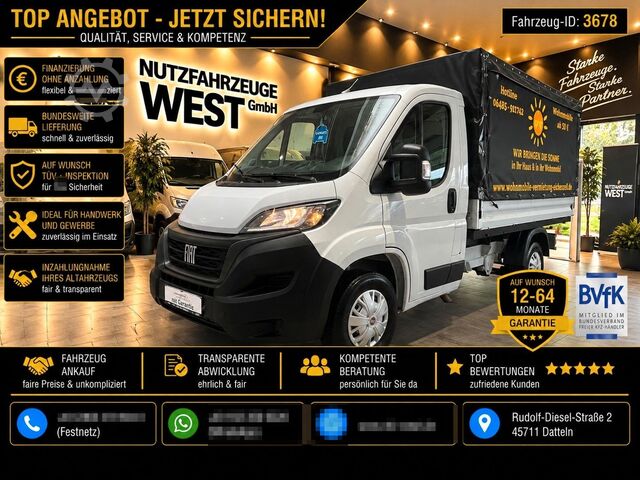 Curtain sider van FIAT Ducato 2.2 Pritsche+Plane*Navi*Garantie