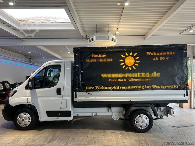 Curtain sider van FIAT Ducato 2.2 Pritsche+Plane*Navi*Garantie