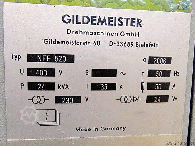 CNC Zyklendrehmaschine Gildemeister NEF 520/1500