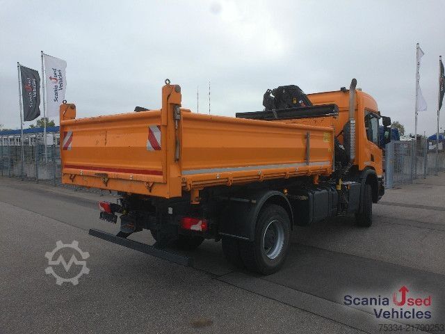 Three-sided tipper truck Scania P 450 B4x4HZ ALLRAD HIAB X-HIDUO 108 E-3U