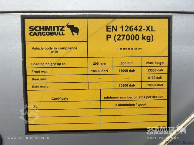 Open semitrailer with tarp Schmitz Cargobull Semitrailer Curtainsider Standard