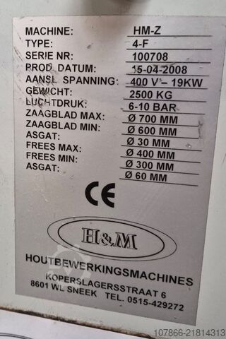 Automatic through-feed saw machine H&M HM-Z-4