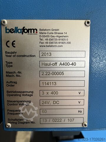 Tape print Bellaform Haul-off A400-40