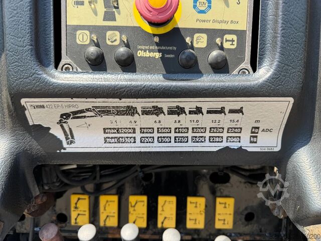 Crane truck DAF CF 85.360 8x2*6 HIAB 42T/m Crane