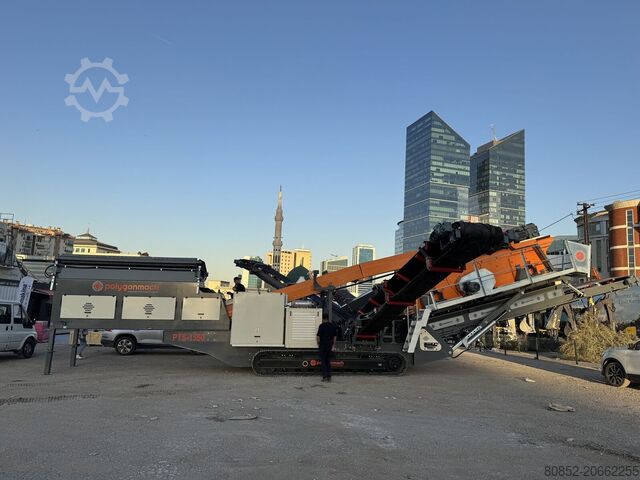 Crushing plant Polygonmach PTS155   1500x5000mm  3 decks  track screen