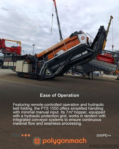 Brechanlage Polygonmach PTS155   1500x5000mm  3 decks  track screen