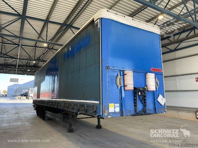 Open semitrailer with tarp Berger Curtainsider Mega