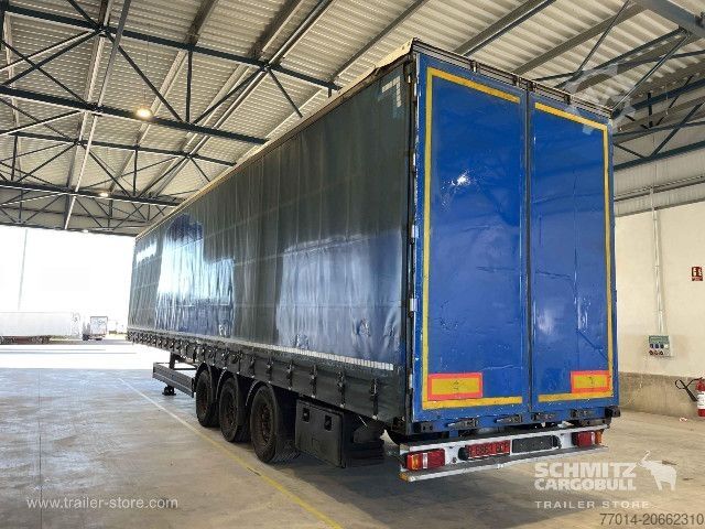 Open semitrailer with tarp Berger Curtainsider Mega