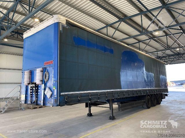 Open semitrailer with tarp Berger Curtainsider Mega